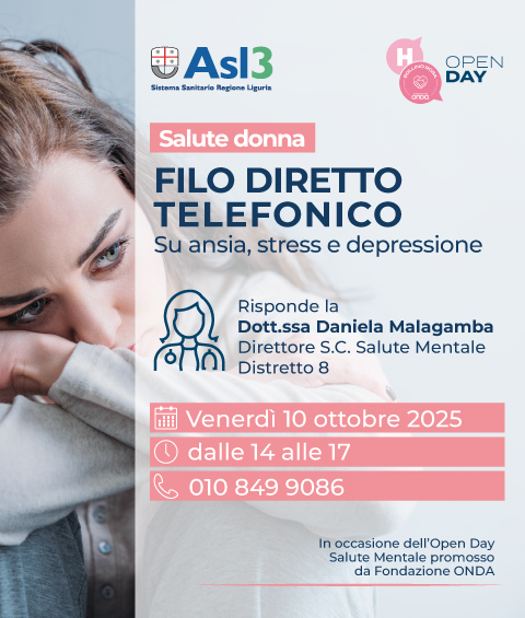 Open day salute mentale al femminile: venerdì 10 ottobre