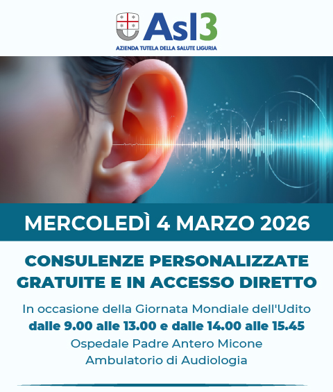locandina consulenze Giornata mondiale dell'udito 2026
